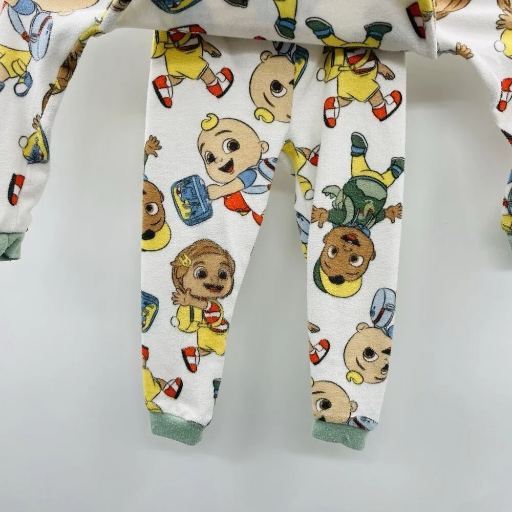 Cocomelon Unisex Size 18 Months Fleece Character 2 Piece Pajama Set JJ Nina‎